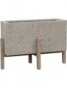 Кашпо Cement with feet jort s beige washed