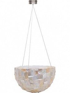 Подвесное кашпо Oceana pearl hanging bowl white 23 см.