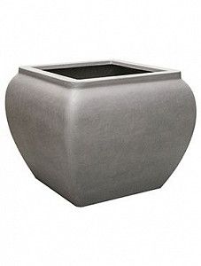 Кашпо Waterjar square grey 65 см.