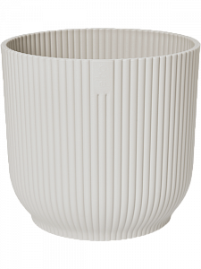 Кашпо Vibes fold round silky white 14 см.