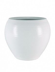 Кашпо Indoor pottery pot cresta pure white 20 см. (упаковка 4 шт.)