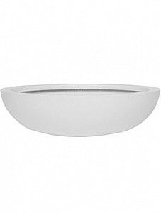 Кашпо Fiberstone matt white monique l