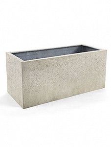 Кашпо Grigio box antique white-concrete H50 L120