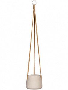 Подвесное кашпо Rough patt (hanging) s grey washed