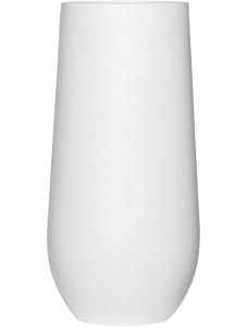 Кашпо Fiberstone matt white nax m