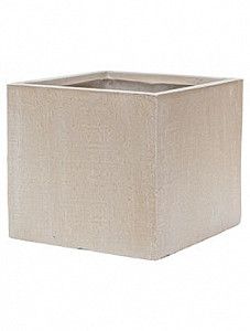 Кашпо Raindrop cube beige 36 см.