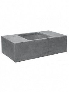 Кашпо Fiberstone jumbo seating grey xxxl