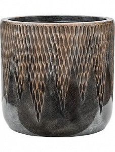 Кашпо Luxe lite universe comet cylinder bronze 38 см.