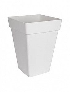 Кашпо Loft urban square high white 51 см.