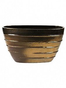 Кашпо Beauty oval gold