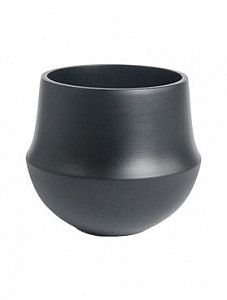 Кашпо Fusion pot black 31 см.