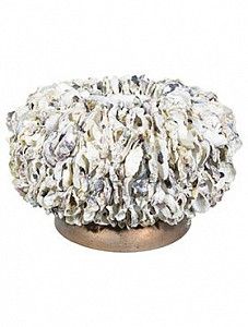 Кашпо Shell oyster bowl white shell