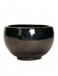 Кашпо Plain bowl metal glaze