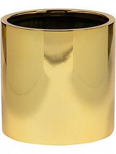 Кашпо Fiberstone platinum gold puk l