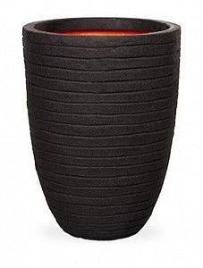 Кашпо Capi "Nature nature row nl vase vase elegant iii black"