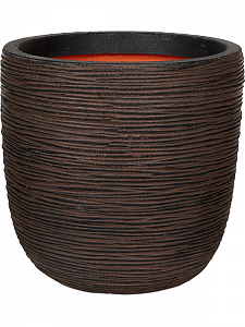 Кашпо Capi "Nature rib nl planter bal iii dark brown"