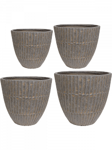 Кашпо Enzo pot taupe (3 набора по 4 кашпо)