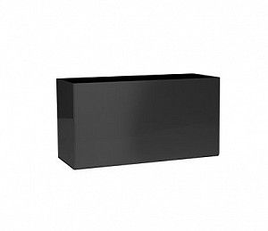 Кашпо Низкий прямоугольникL90 W35 H50 черный