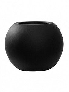 Кашпо Fiberstone matt black beth xs
