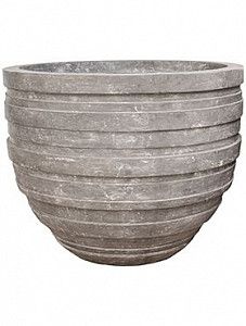 Кашпо Polystone coated junar couple raw grey 120 см.