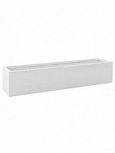 Кашпо Fiberstone glossy white jumbo jort s