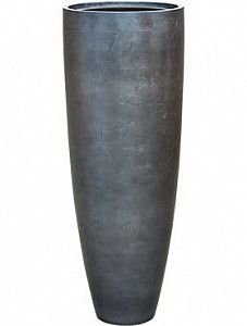 Кашпо Metallic silver leaf partner matt ice blue (с техническим кашпо) D34 H90