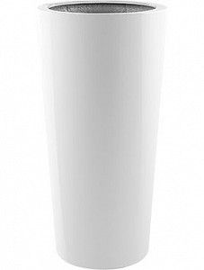 Кашпо Argento vase shiny white