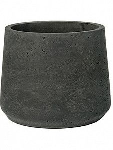 Кашпо Rough patt xxl black washed