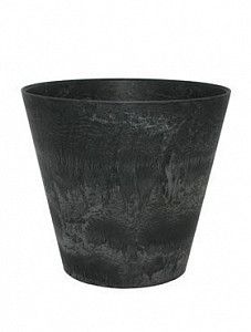 Кашпо Artstone claire pot black 29 см.