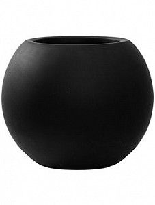 Кашпо Fiberstone matt black beth s