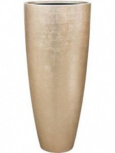 Кашпо Metallic silver leaf partner matt light champagne (с техническим кашпо) D40 H90