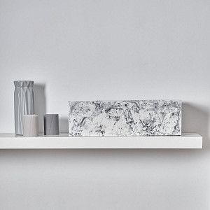 Цветочный горшок Rectangle M Мрамор