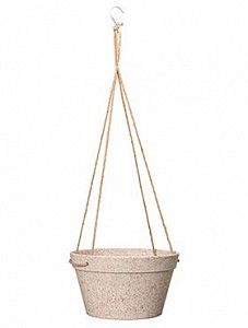 Подвесное кашпо Fibrics bamboo hanging basket sand 14 см. (упаковка 6 шт.)
