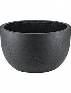 Кашпо Grigio new egg pot low anthracite-concrete 65 см.