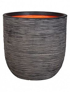 Кашпо Capi "Nature rib nl planter bal ii antracita"