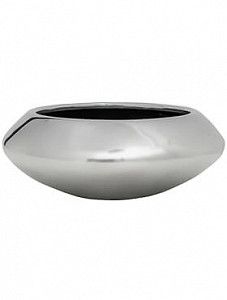 Кашпо Fiberstone platinum silver tara s