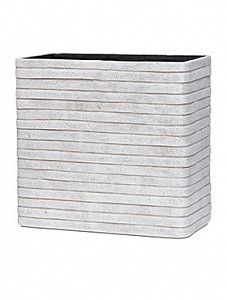 Кашпо Capi "Nature row planter rect. high iii white"