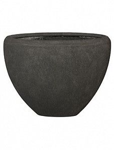 Кашпо Polystone plain oval smoke 40 см.