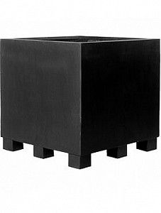 Кашпо Fiberstone jumbo black m 70 см.