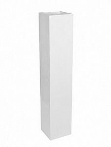 Кашпо Fiberstone glossy white yenn m