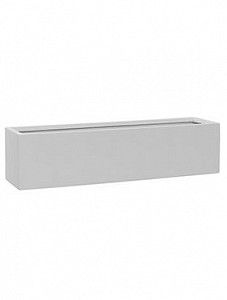 Кашпо Fiberstone matt white balcony xl