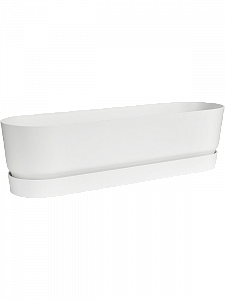 Кашпо Greenville trough long white L18.5