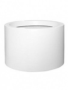 Кашпо Fiberstone matt white jumbo max mid. high l