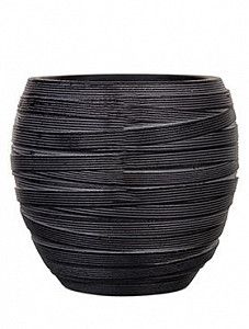 Кашпо Capi "Nature vase elegant ii loop black" (упаковка 4 шт.)