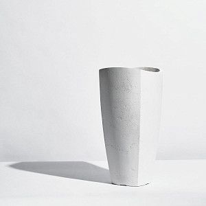 Цветочный горшок Trapezoid Wave Белый
