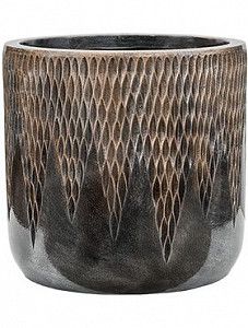 Кашпо Luxe lite universe comet cylinder bronze 31 см.