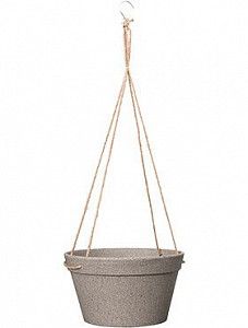 Подвесное кашпо Fibrics bamboo hanging basket grey 13 см. (упаковка 12 шт.)