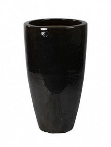 Кашпо Plain partner black shiny 110 см