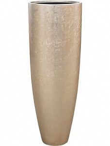 Кашпо Metallic silver leaf partner matt light champagne (с техническим кашпо) D34 H90