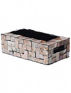 Кашпо Oceana pearl table planter rectangle brown L40
